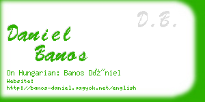 daniel banos business card